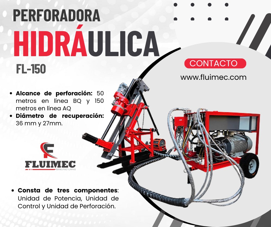 Perforadora FL-150 Instalación y capacitación en mina